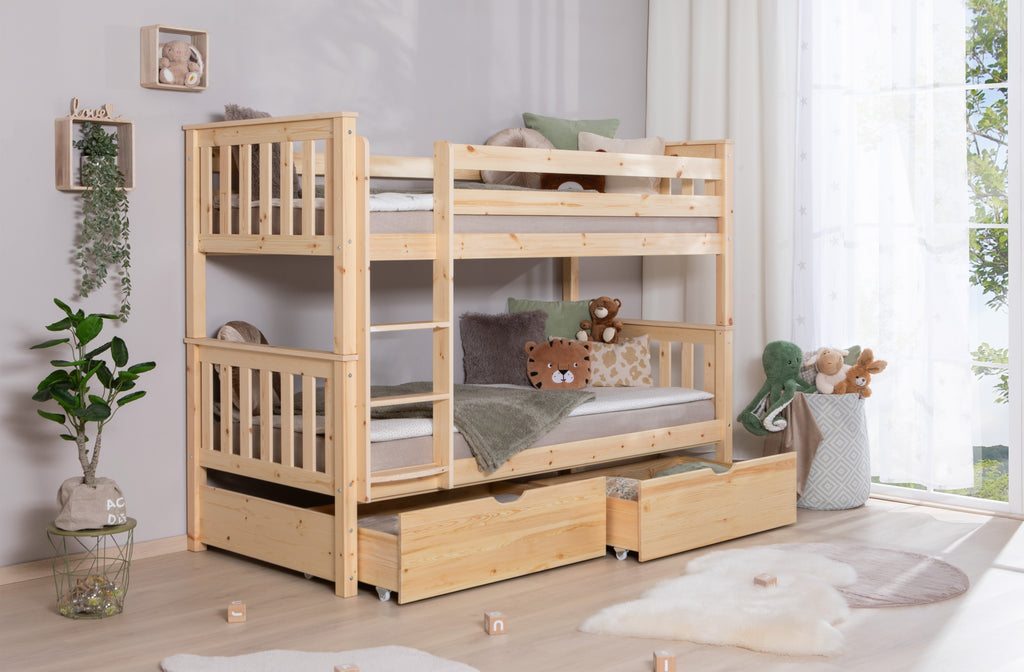Platzsparende Möbel für kleine Kinderzimmer – Etagenbett, Stauraumbett und Regal
