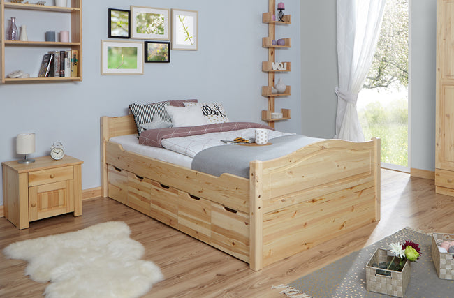 Funktionsbett Doppelbett "Leni" 140x200 Kiefer massiv