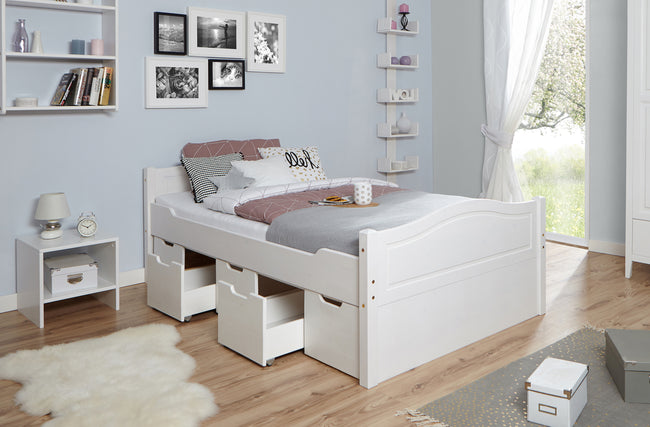 Funktionsbett Doppelbett "Leni" 140x200 Kiefer massiv