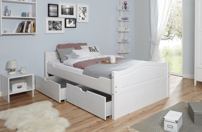 Funktionsbett Doppelbett "Leni" 140x200 Kiefer massiv