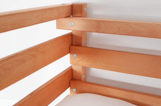 Abenteuer- und Piratenbett 90x200 Buche massiv