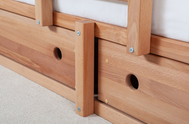 Abenteuer- und Piratenbett 90x200 Buche massiv