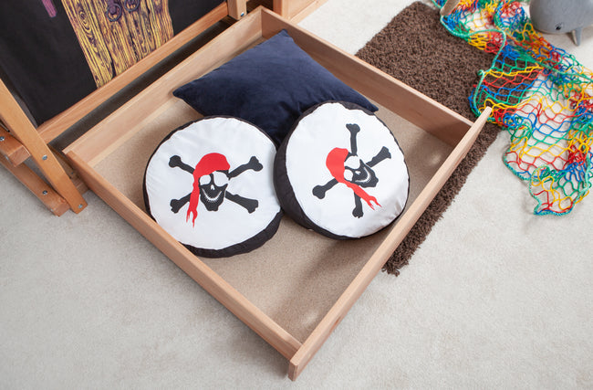 Abenteuer- und Piratenbett 90x200 Buche massiv