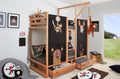 Abenteuer- und Piratenbett 90x200 Buche massiv