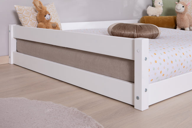 Bodenbett Einzelbett "Emi" 120x200 Kiefer Massiv