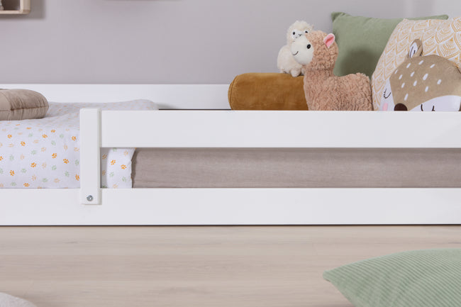 Bodenbett Einzelbett "Emi" 90x200 Kiefer Massiv