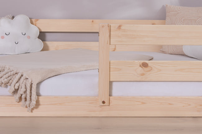 Bodenbett Einzelbett "Lex" 120x200 Kiefer Massiv