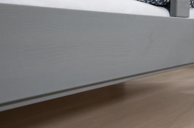 Einzelbett mit Rausfallschutz "Bennet" 100x200 Kiefer massiv