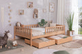 Bodenbett Einzelbett "Mio" 140x200 Buche massiv