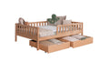 Bodenbett Einzelbett "Mio" 140x200 Buche massiv