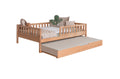 Bodenbett Einzelbett "Mio" 140x200 Buche massiv