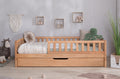 Bodenbett Einzelbett "Mio" 140x200 Buche massiv