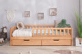 Bodenbett Einzelbett "Mio" 100x200 Buche massiv