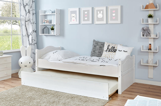 Funktionsbett Einzelbett "Leni" 100x200 Kiefer massiv