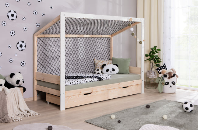 Kinderbett Fußballbett "Kimi" 90x200 Kiefer massiv
