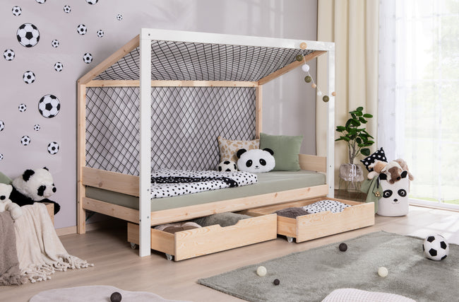 Kinderbett Fußballbett "Kimi" 90x200 Kiefer massiv
