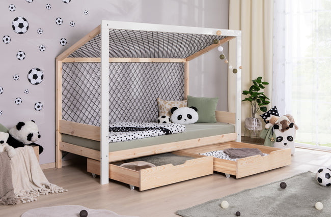 Kinderbett Fußballbett "Kimi" 90x200 Kiefer massiv