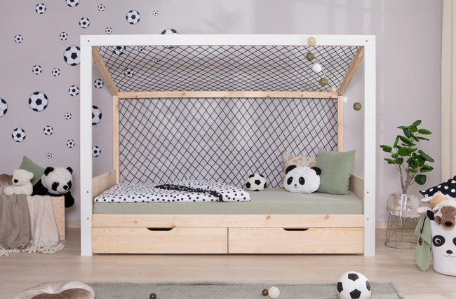 Kinderbett Fußballbett "Kimi" 90x200 Kiefer massiv