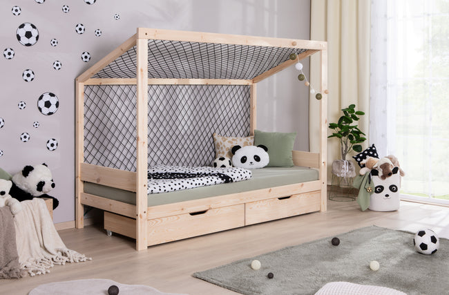 Kinderbett Fußballbett "Kimi" 90x200 Kiefer massiv