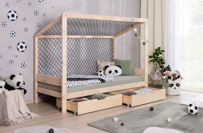 Kinderbett Fußballbett "Kimi" 90x200 Kiefer massiv