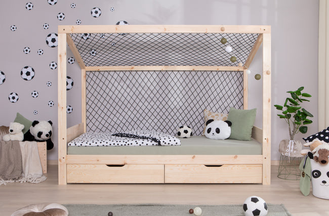 Kinderbett Fußballbett "Kimi" 90x200 Kiefer massiv