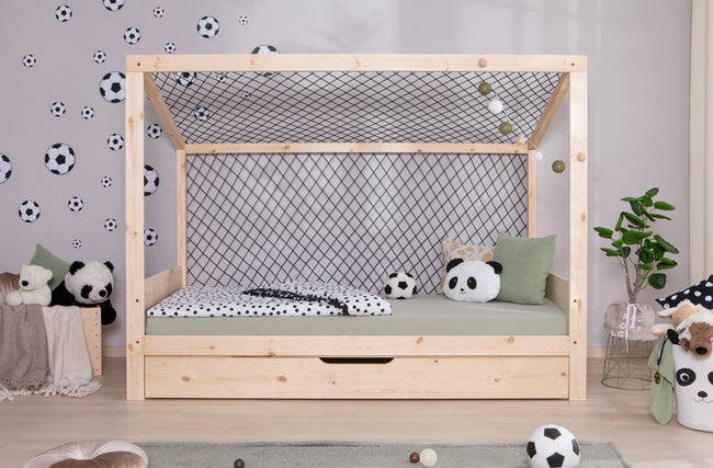 Kinderbett Fußballbett "Kimi" 90x200 Kiefer massiv