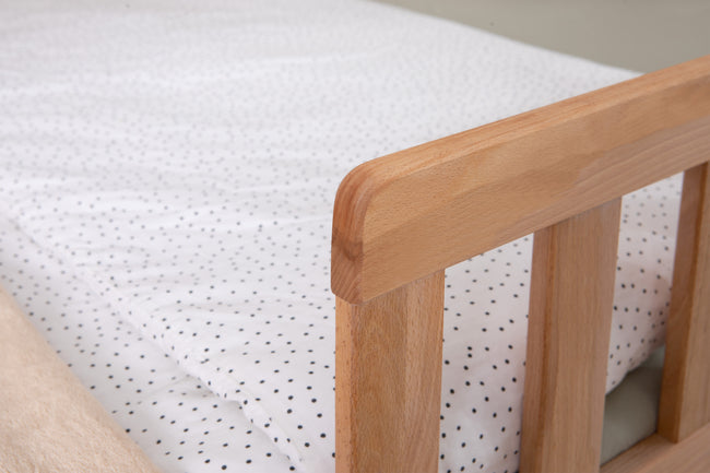 2-in-1 Hausbett Bodenbett "Duo" 120x200 Buche massiv