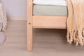 2-in-1 Hausbett Bodenbett "Duo" 100x200 Buche massiv