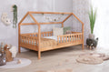 2-in-1 Hausbett Bodenbett "Duo" 100x200 Buche massiv