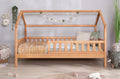 2-in-1 Hausbett Bodenbett "Duo" 100x200 Buche massiv