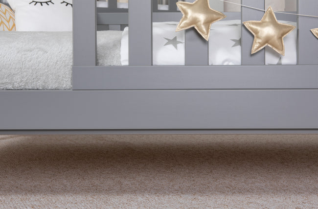 Kinderbett Hausbett "Kay" 120x200 Kiefer Massiv