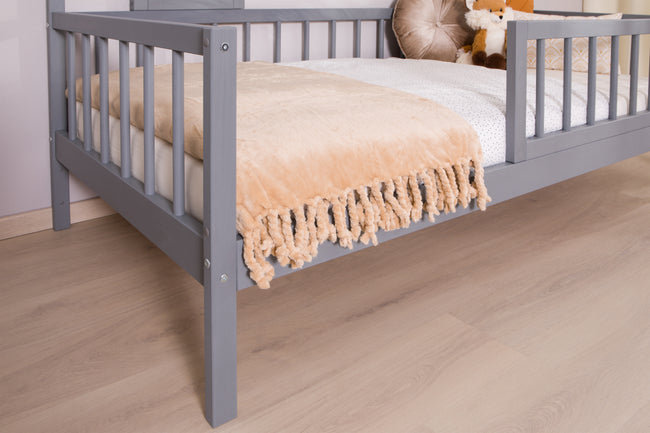 Hausbett Bodenbett "Loki" 90x200 Kiefer Massiv