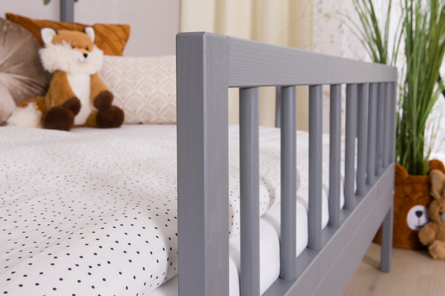 Hausbett Bodenbettt "Loki" 120x200 Kiefer Massiv