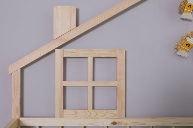 Hausbett Bodenbettt "Loki" 120x200 Kiefer Massiv