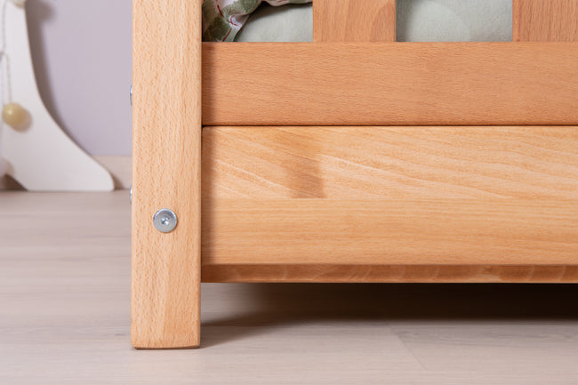 Kinderbett Hausbett "Lou" 90x200 Buche Massiv