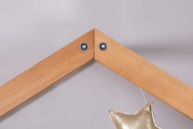 Kinderbett Hausbett "Lou" 90x200 Buche Massiv