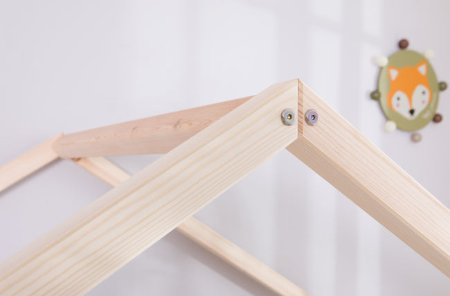 Kinderbett Hausbett "Lou" 100x200 Kiefer Massiv