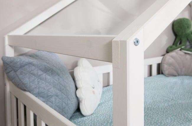 Kinderbett Hausbett "Lou" 120x200 Kiefer Massiv