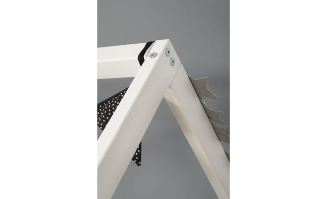 Kinderbett Hausbett "Lina" 90x200 cm Kiefer weiß inkl. 2er Schubkasten nach Wahl