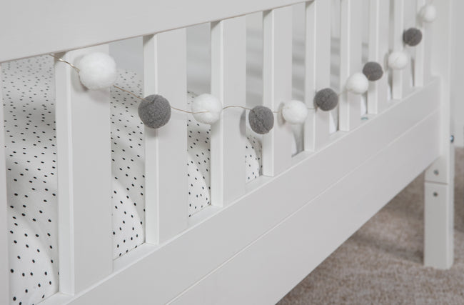 2-in-1 Hausbett Bodenbett "Duo" 100x200 Kiefer Massiv