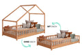 Kinderbett Hausbett "Lou" 90x200 Buche Massiv