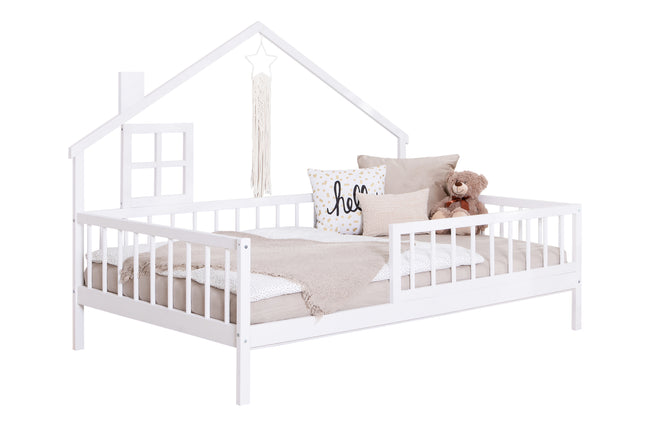 Hausbett Bodenbettt "Loki" 120x200 Kiefer Massiv