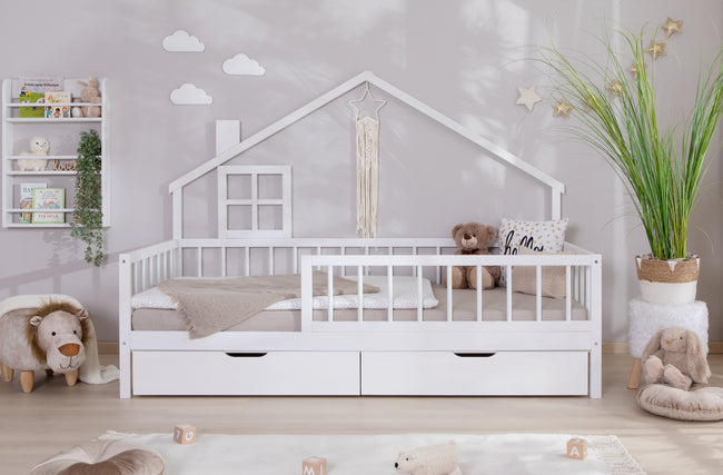 Hausbett Bodenbett "Loki" 90x200 Kiefer Massiv