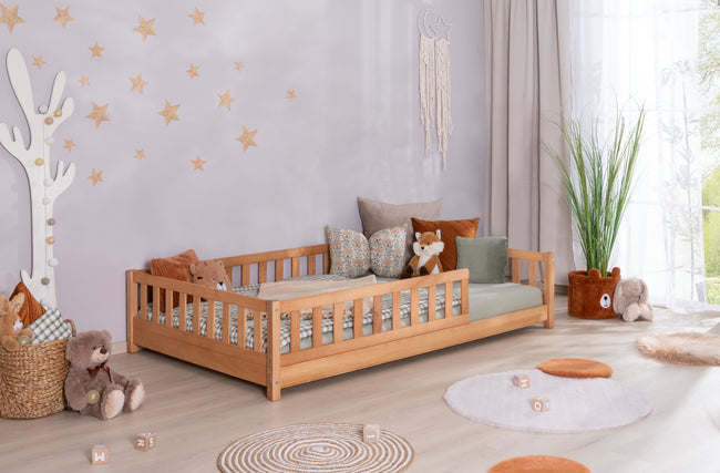 Kinderbett Hausbett "Lou" 90x200 Buche Massiv