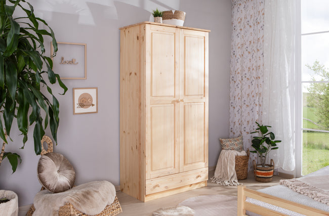 Kleiderschrank "Moritz" 2-türig Kiefer