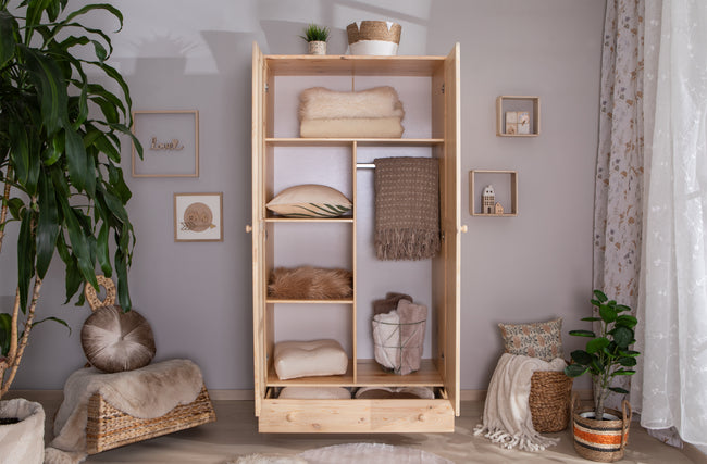 Kleiderschrank "Moritz" 2-türig Kiefer