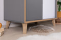 Kleiderschrank mit Stauraum "Thilo" 2-türig