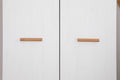 Kleiderschrank "Mara" 2-türig Weiß-Natur