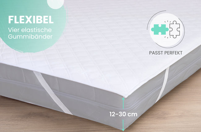 Wasserdichter Matratzenschoner mit Gummiband