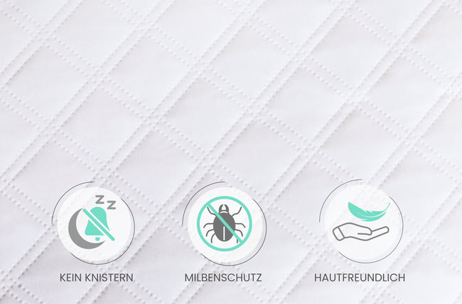 Wasserdichter Matratzenschoner mit Gummiband